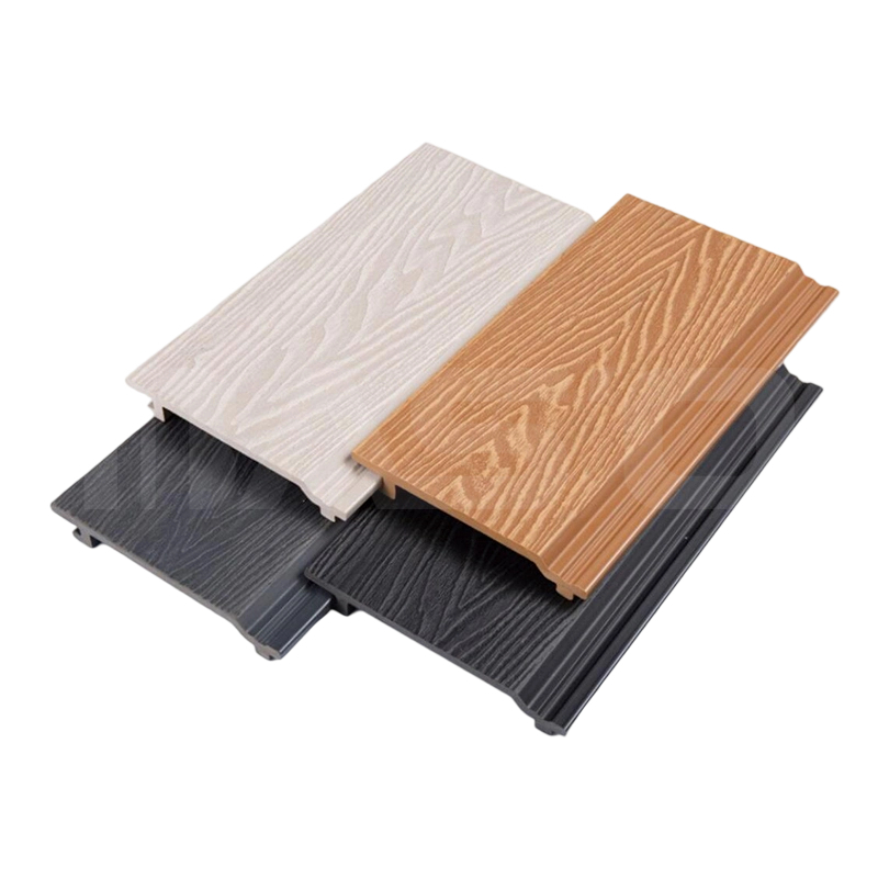 Syväkohokuvioitu klassinen komposiittiseinäpaneeli 166 mm x 21 mm