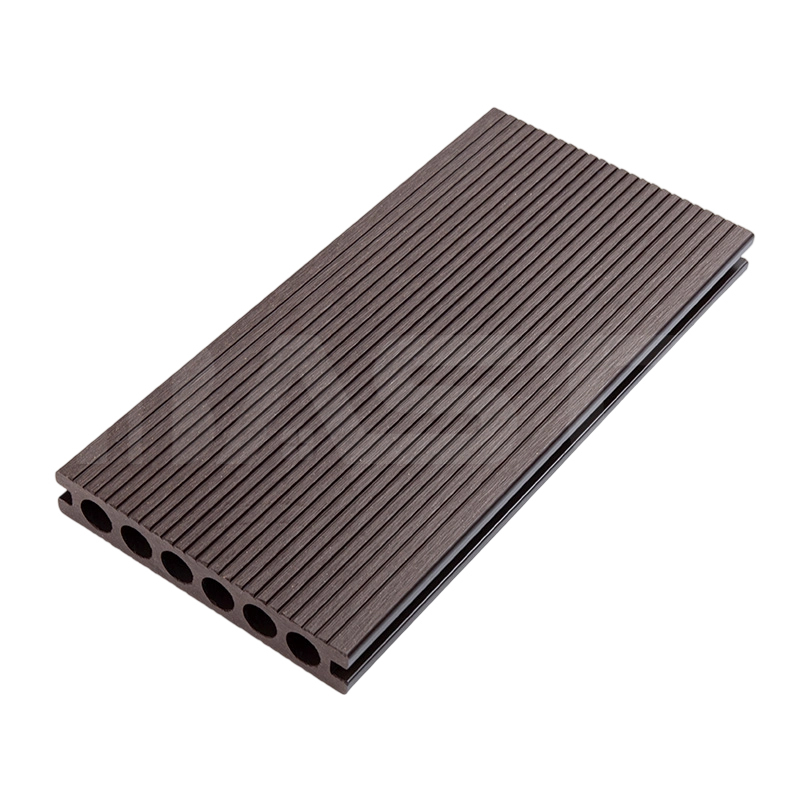 Luonnonpuukuitu Kevyt muotoilu UV-kestävä klassinen komposiitti terassilauta 140mm x 25mm